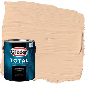 Glidden 196057637747 Total Interior Wall Paint And Primer All-in- Caramel Ice/orange Flat 1 Gallon