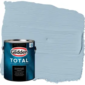 Glidden 196057638584 Total Interior Wall Paint And Primer All-in- Graceful/blue Flat 1 Gallon