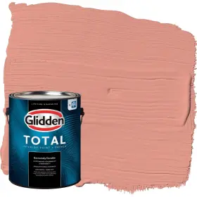 Glidden 196057638737 Total Interior Wall Paint And Primer All-in- Holland Tile/red Flat 1 Gallon
