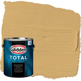 Glidden 196057639123 Total Interior Wall Paint And Primer All-in- More Maple/yellow Flat 1 Gallon