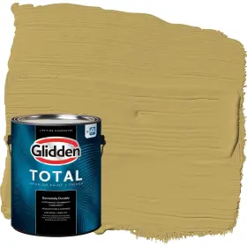Glidden 196057639796 Total Interior Wall Paint And Primer All-in- Shutter Bug/yellow Flat 1 Gallon