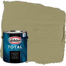Glidden 196057640129 Total Interior Wall Paint And Primer All-in- Sweet Annie/green Flat 1 Gallon