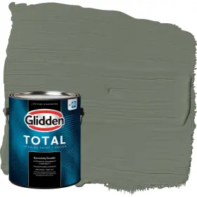 Glidden 196057640211 Total Interior Wall Paint And Primer All-in- Thyme Green/green Flat 1 Gallon