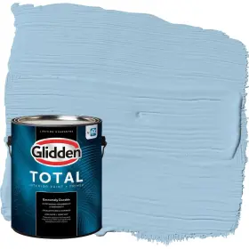 Glidden 196057640907 Total Interior Wall Paint And Primer All-in- Blue Bows/blue Semi-gloss 1 Gallon