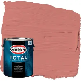Glidden 196057641225 Total Interior Wall Paint And Primer All-in- Chili Pepper/pink Semi-gloss 1