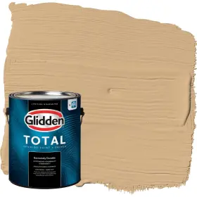 Glidden 196057641492 Total Interior Wall Paint And Primer All-in- Cracker Bitz/beige Semi-gloss 1