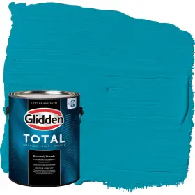 Glidden 196057642390 Total Interior Wall Paint And Primer All-in-one Mediterranean Blue/aqu