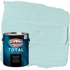 Glidden 196057642444 Total Interior Wall Paint And Primer All-in- Misty Aqua/aqua Semi-gloss 1 Ga