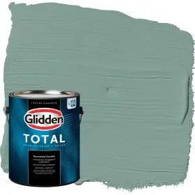 Glidden 196057643205 Total Interior Wall Paint And Primer All-in- Silver Laurel/green Semi-gloss