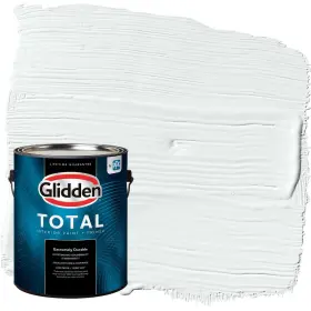 Glidden 196057727523 Total 1 Gal. Moonlit Snow/gray Semi-gloss Interior Paint With Primer
