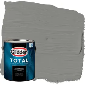 Glidden 196057727899 Total 1 Gal. Downpour/grey Semi-gloss Interior Paint With Primer