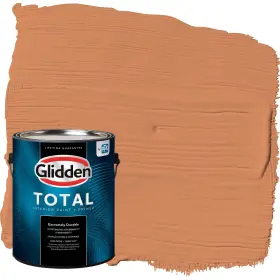 Glidden 196057728841 Total 1 Gal. Georgian Leather/orange Eggshell Interior Paint With Primer
