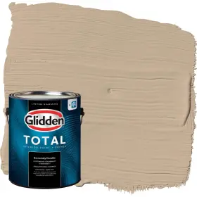Glidden 196057729466 Total 1 Gal. Persuasion/beige Flat Interior Paint With Primer