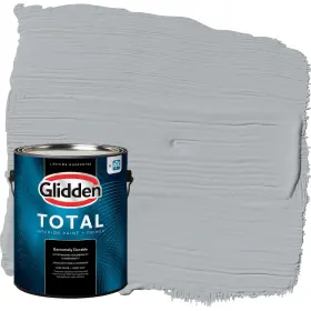 Glidden 196057729558 Total 1 Gal. Stargazer/gray Flat Interior Paint With Primer