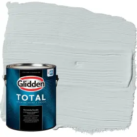 Glidden 196057729671 Total 1 Gal. Winter Chill/gray Flat Interior Paint With Primer