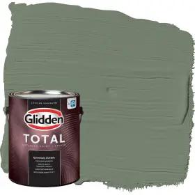 Glidden 196057730738 Total 1 Gal. Lottery Winnings/green Satin Exterior Paint With Primer