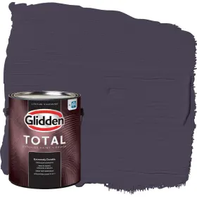 Glidden 196057730844 Total 1 Gal. Blackberry/purple Satin Exterior Paint With Primer