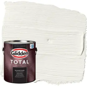 Glidden 196057731155 Total 1 Gal. Gypsum/off-white Semi-gloss Exterior Paint With Primer