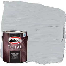 Glidden 196057732404 Total 1 Gal. Train/gray Flat Exterior Paint With Primer