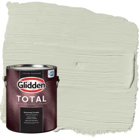 Glidden 196057732442 Total 1 Gal. White Sage/green Flat Exterior Paint With Primer