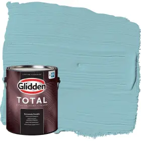 Ppg1150-4 Glidden 396906 Total 1 Gal. Kingston Aqua/aquablue Semigloss Exterior Paint With Primer