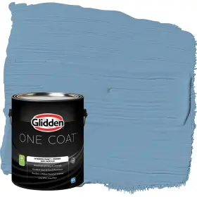Ppg1159-4 Glidden 396936 Interior Paint Primer Blue/walden Pond One Coat Semi-gloss 1-gallon