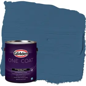 Ppg1160-6 Glidden 396945 Exterior Paint Primer Blue/chinese Porcelain One Coat Flat 1-ga