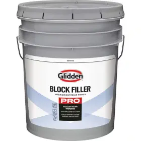 Glidden 445001554597 Block Filler 5 Gal. Latex White Flat Interior Paint Glidden 445001554597 Block Filler 5 Gal. Latex White Flat Interior Paint