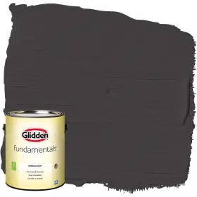 467566 Glidden Fundamentals Interior Paint Black Magic Semi-gloss 1 Gallon