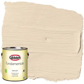 467872 Glidden Fundamentals Interior Paint Antique Parchment/beige Semi-gloss 1 Gallon
