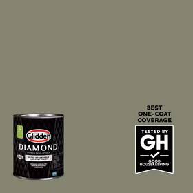 Glidden Diamond 313093687691 1 Quart Ppg1031-5 Seaweed Wrap Eggshell Interior Paint With Primer