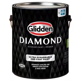 Ppg53 Glidden Diamond 445026645683 1 Gal Pure White Satin Interior Paint And Primer 410 01
