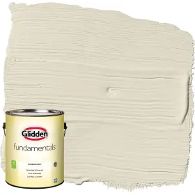 Glfin40aw Glidden Hot Fundamentals Interior Paint Antique White / Off Flat 1 Gallon