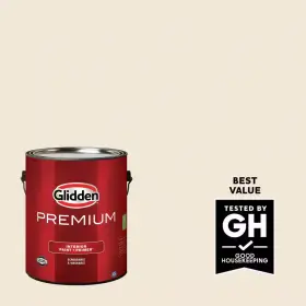 Ppg1095-1 Glidden Premium 445041923995 1 Gal. Parchment Paper Satin Interior Latex Paint