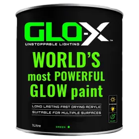 Glo-x 351694000090 Glow In The Dark Spray Paint - Make Indoor And Outdoor Halloween Decorations