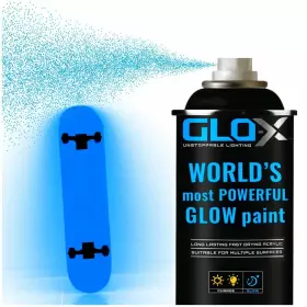 Glo-x 351694000175 Glow In The Dark Spray Paint 10.6 Oz Can Clear That Glows A