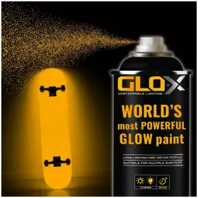 Glo-x 351694000410 Glow In The Dark Spray Paint 10.6 Oz Can That Glows Orang