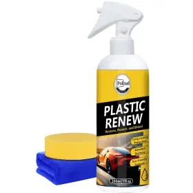 Global Corp 445033477444 Plastic Restorer Quick Parts Coating To Restore Original Black Color Fo