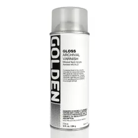 Golden Artist Colors 738797773165 Archival Varnish Gloss 10 Oz Spray Can