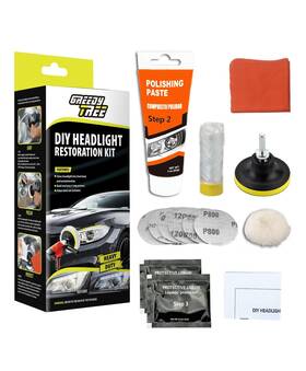Greedy Tree Greedytreedadeng001 Headlight Restoration Kit Car Cleaner For Yellowed Oxidized And