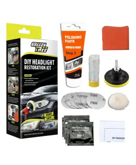 Greedytreedadeng001 Greedy Tree Headlight Restoration Kit Car Cleaner For Yellowed Oxidized And