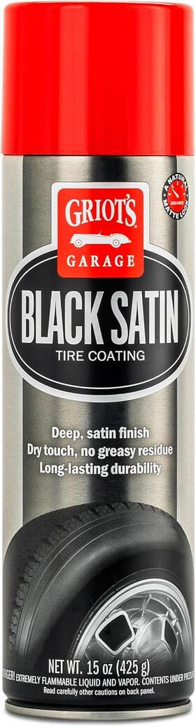 Griots Garage 445053285265 Black Satin Tire Coating Provides A Low-gloss Finish Non