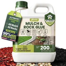 0.5gmulch Growia Mulch And Rock Glue For Landscaping - Cover Upto 200 Sqft 0.5 Clear