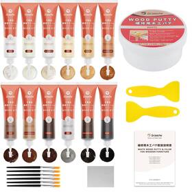 Grpoche Yj-lw-at-0126-nz0309-200g Wood Furniture Repair Kit 12 Colors Filler Putty Hardwood Laminate Flo