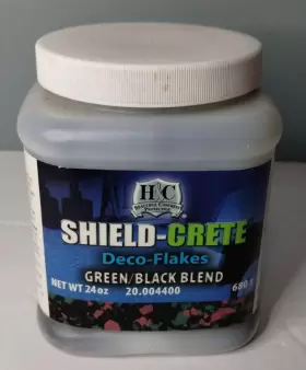 H&c 035777500439 680g/24oz Decorative Color Chips Epoxy Floor Flakes Garage Green/black/red