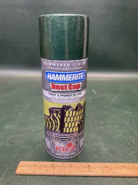 41165 Hammerite New Kilz Rust Cap Hammered Deep Green Spray Paint Discontinued