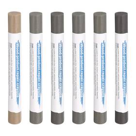 Harfington Hta241202hh000019 Wood Filler Sticks 6 Colors Wooden Wax Touch Regular Gray Series
