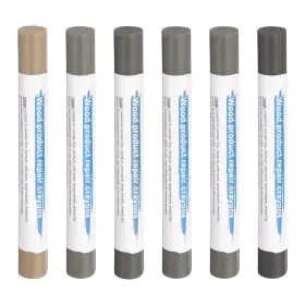 Hta241202hh000019 Harfington Wood Filler Sticks 6 Colors Wooden Wax Touch Regular Gray Series