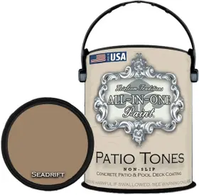 Heirloom Traditions 647351455198 All-in-one Deck And Patio Paint Non-slip Acrylic Coating With Aggregate Color Putty