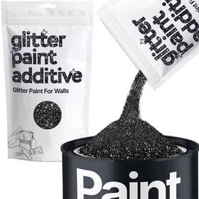 Hemway 060529000214 Black Glitter Paint Additive For Walls 100g / 3.5oz Sparkl
